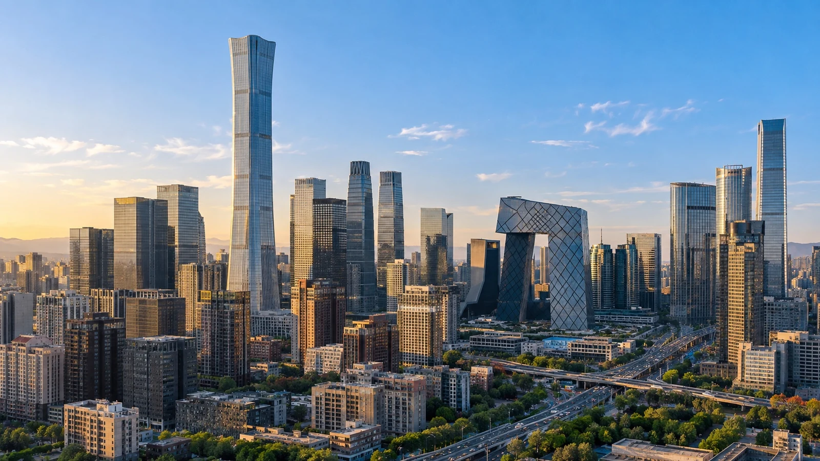 Modern cityscape of Beijing