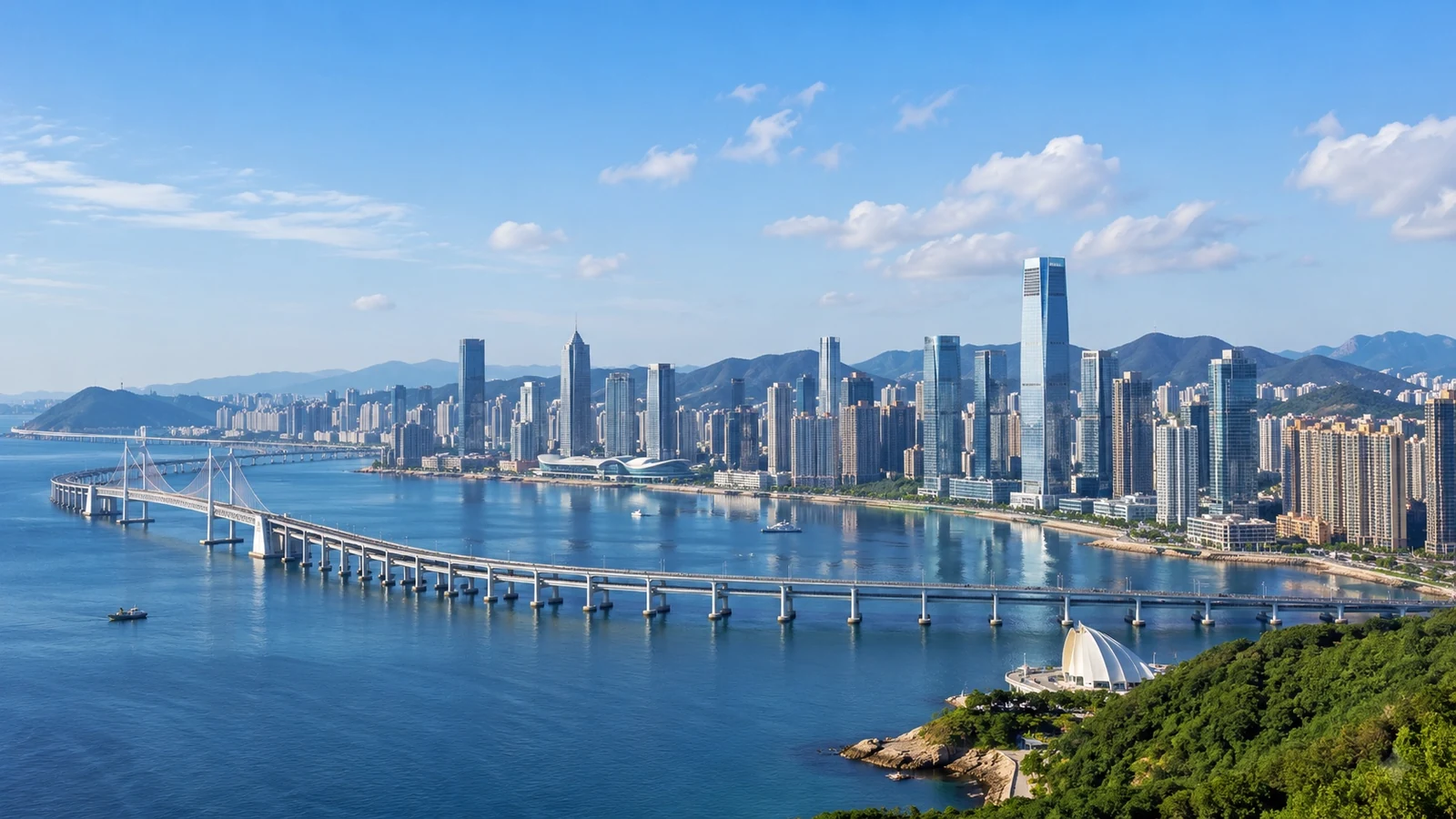 Modern cityscape of Dalian