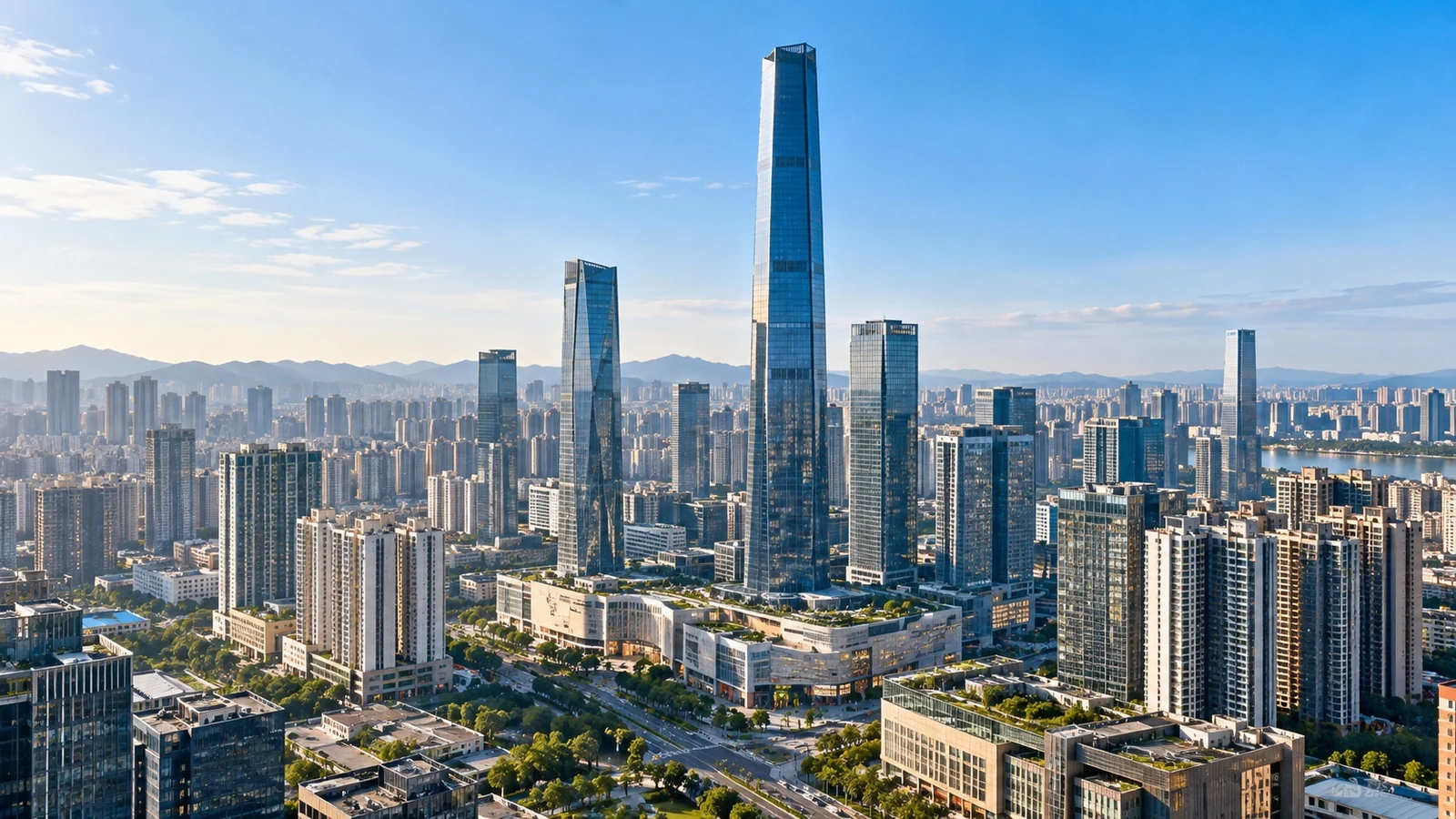 Modern cityscape of Dongguan