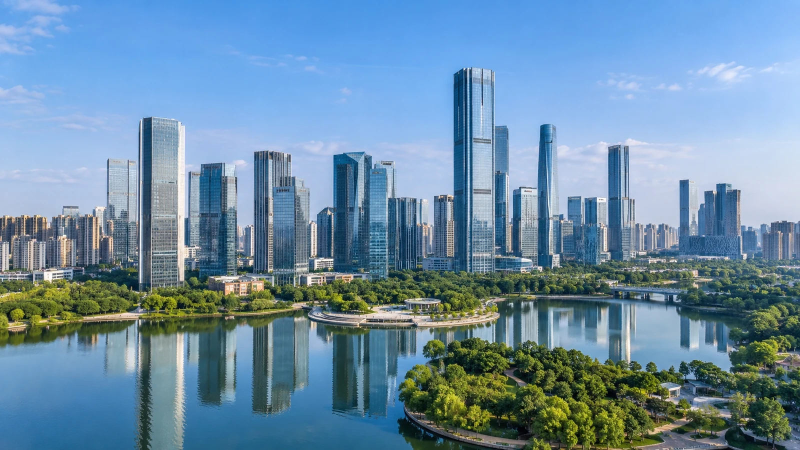 Modern cityscape of Foshan