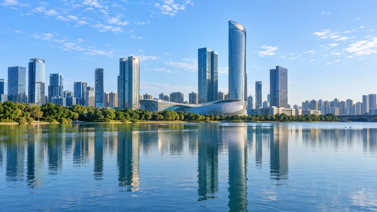 Modern cityscape of Hefei