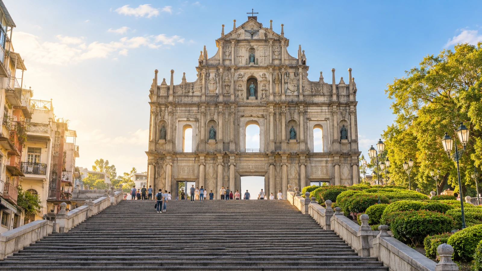Macao heritage travel illustration