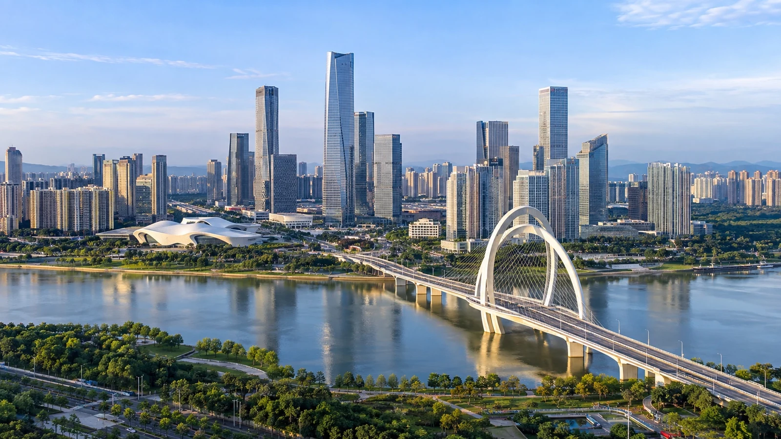 Modern cityscape of Nanning