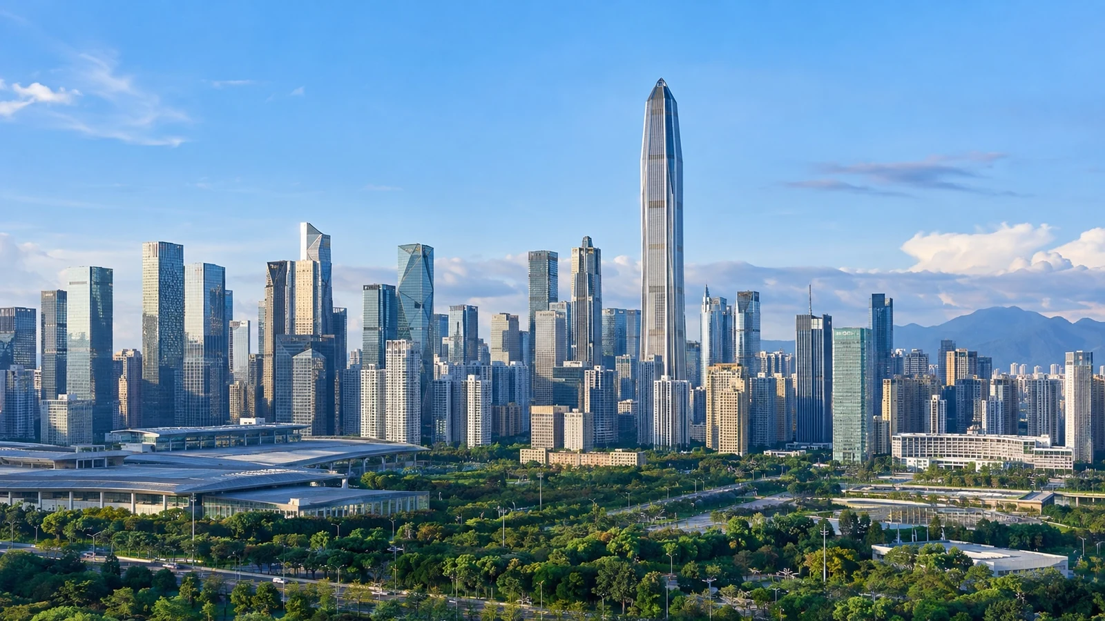 Modern Shenzhen skyline and contemporary cityscape
