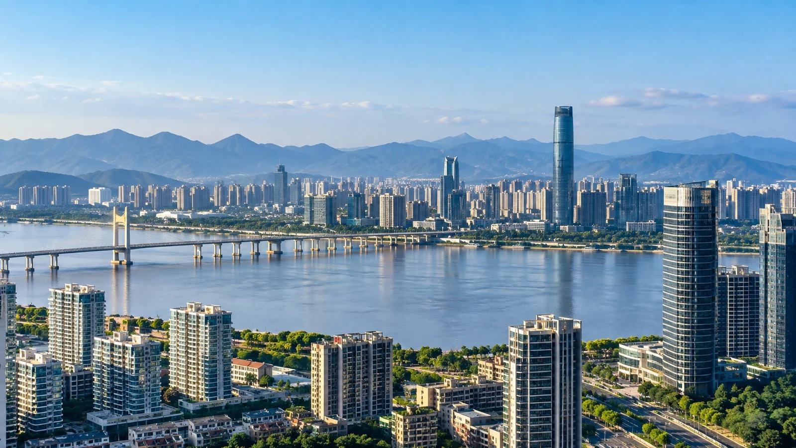 Modern cityscape of Taizhou
