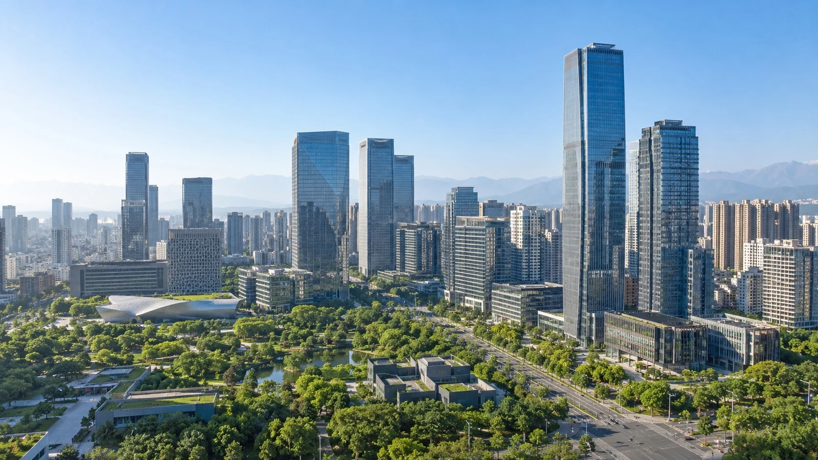 Modern cityscape of Xi'an