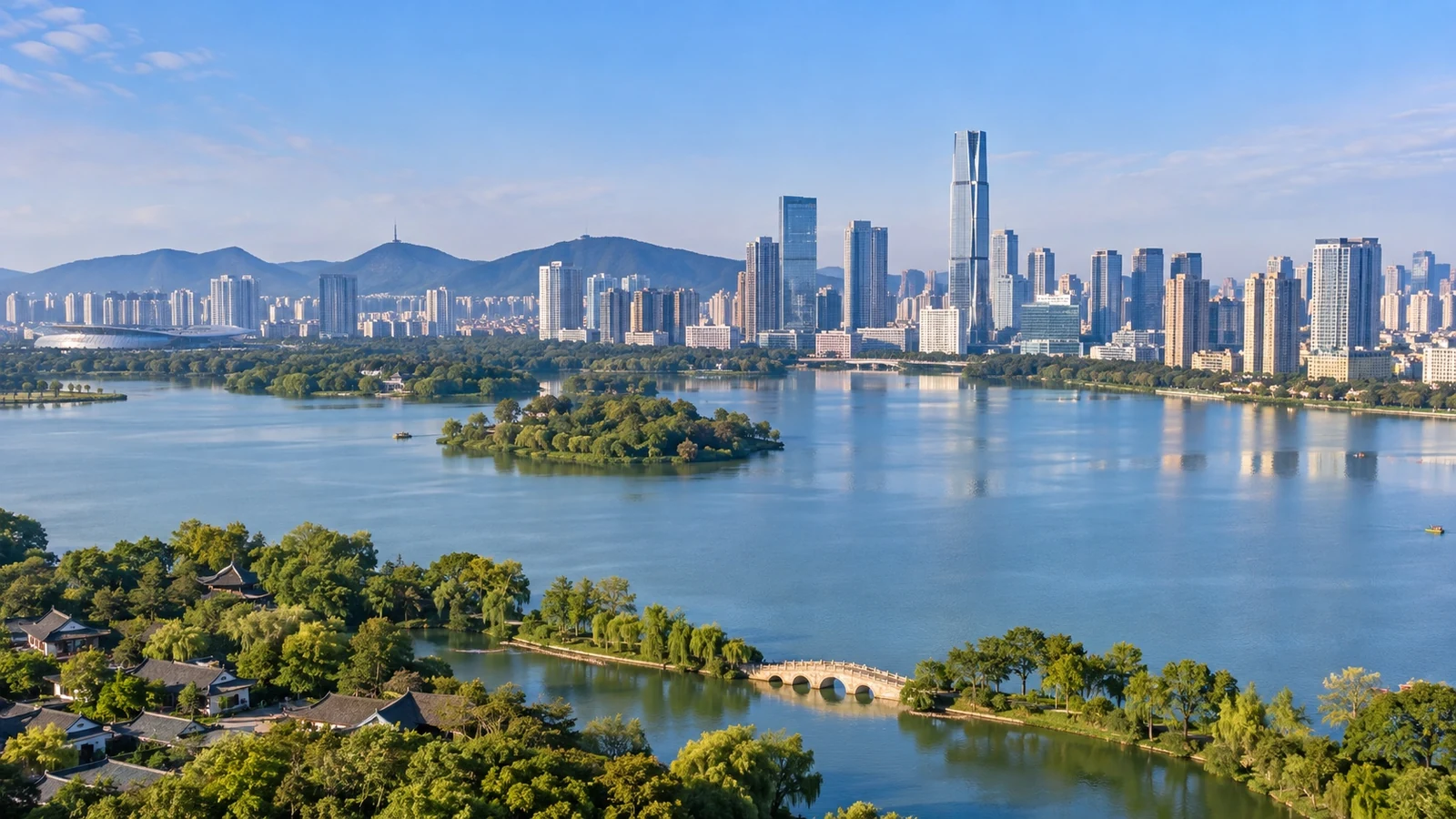 Modern cityscape of Xuzhou