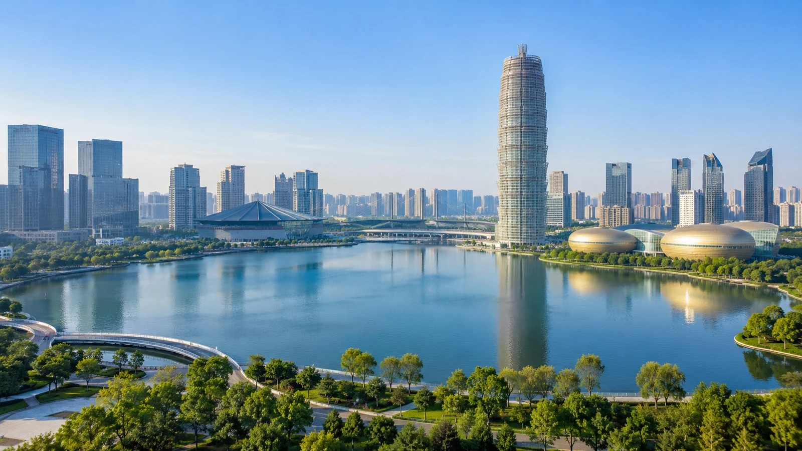 Modern cityscape of Zhengzhou